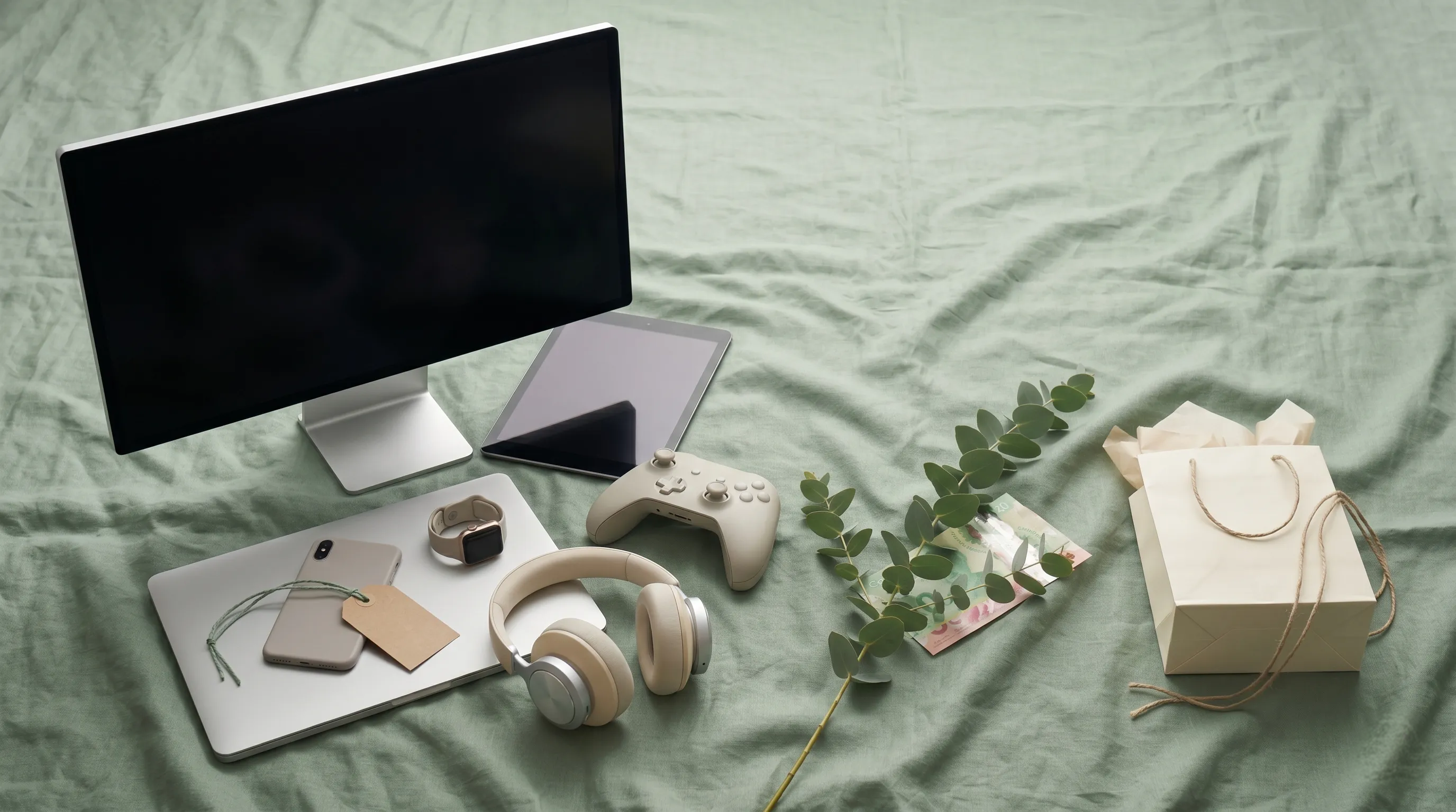 Flat-lay of devices traded in through SELLIT9's Father's Day campaign